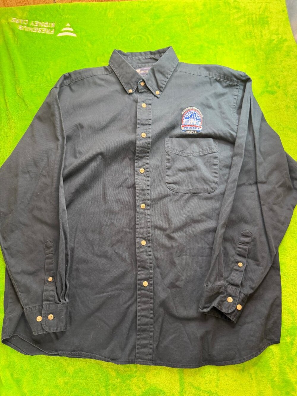 Blue Generation Anadarko Oilfield Work Shirt Sz XL Independence Project